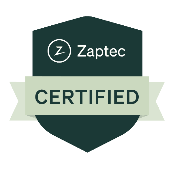 Logo Zaptec Certified — MG-POWER installateur certifié Zaptec